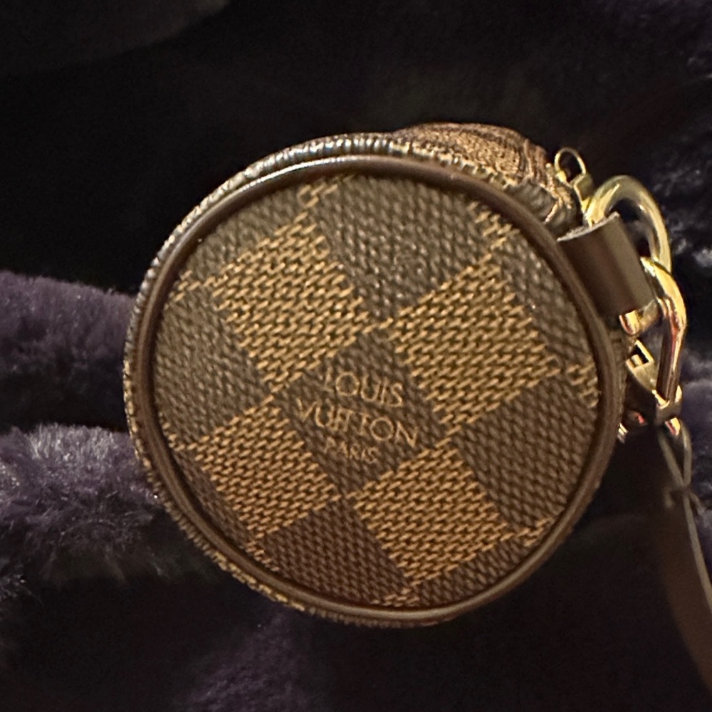 LOUIS VUITTON Damier Ebene Papillon Pouch LV Auth - Picture 2 of 10